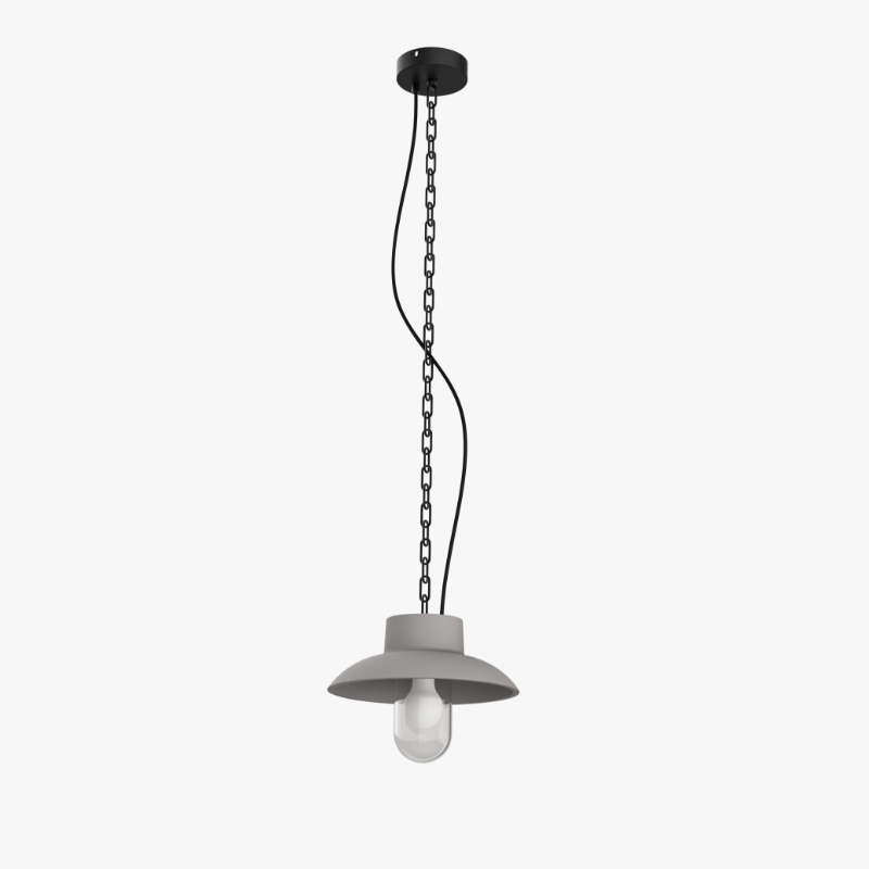 concrete pendant light