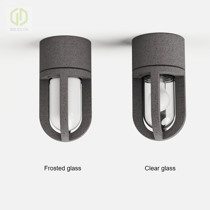 Outdoor Ceiling Mount Lights Modern Concrete Ceiling IP65