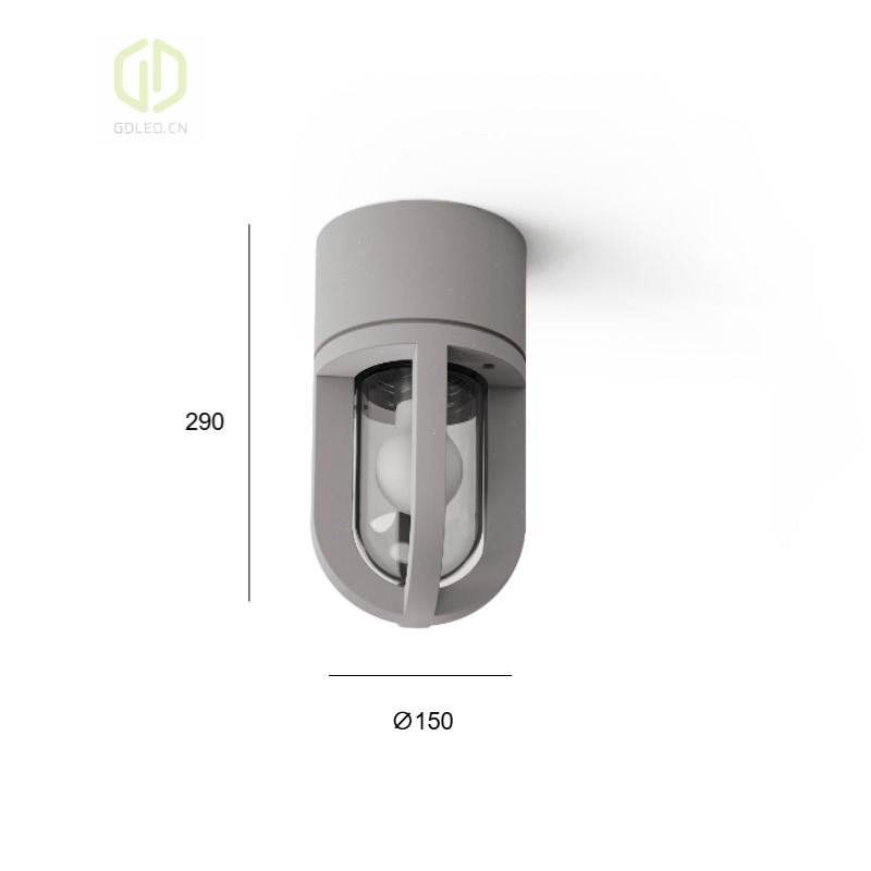 Outdoor Ceiling Mount Lights Modern Concrete Ceiling IP65