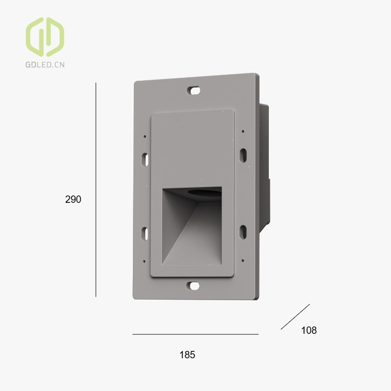Concrete Recessed Step Light IP65 for Outdoor Wall
