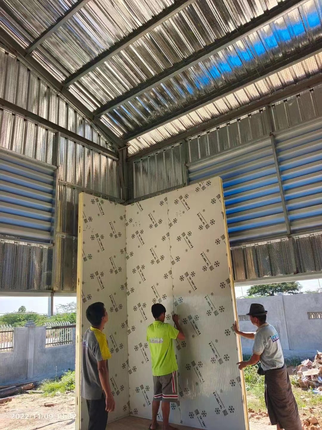 Cold storage under construction in Myanmar