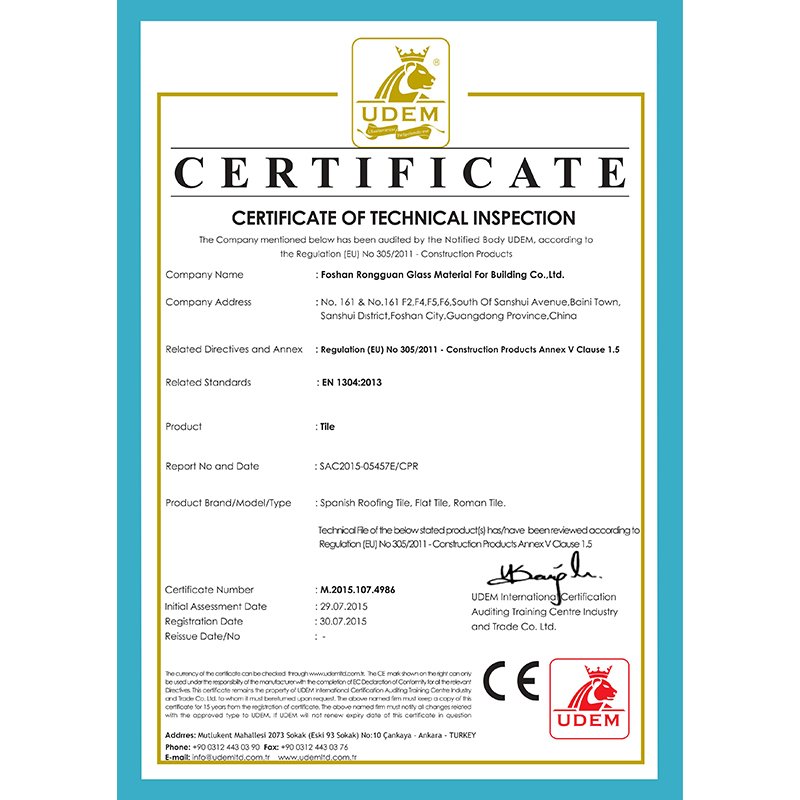 Certificate Of Technical Inspection