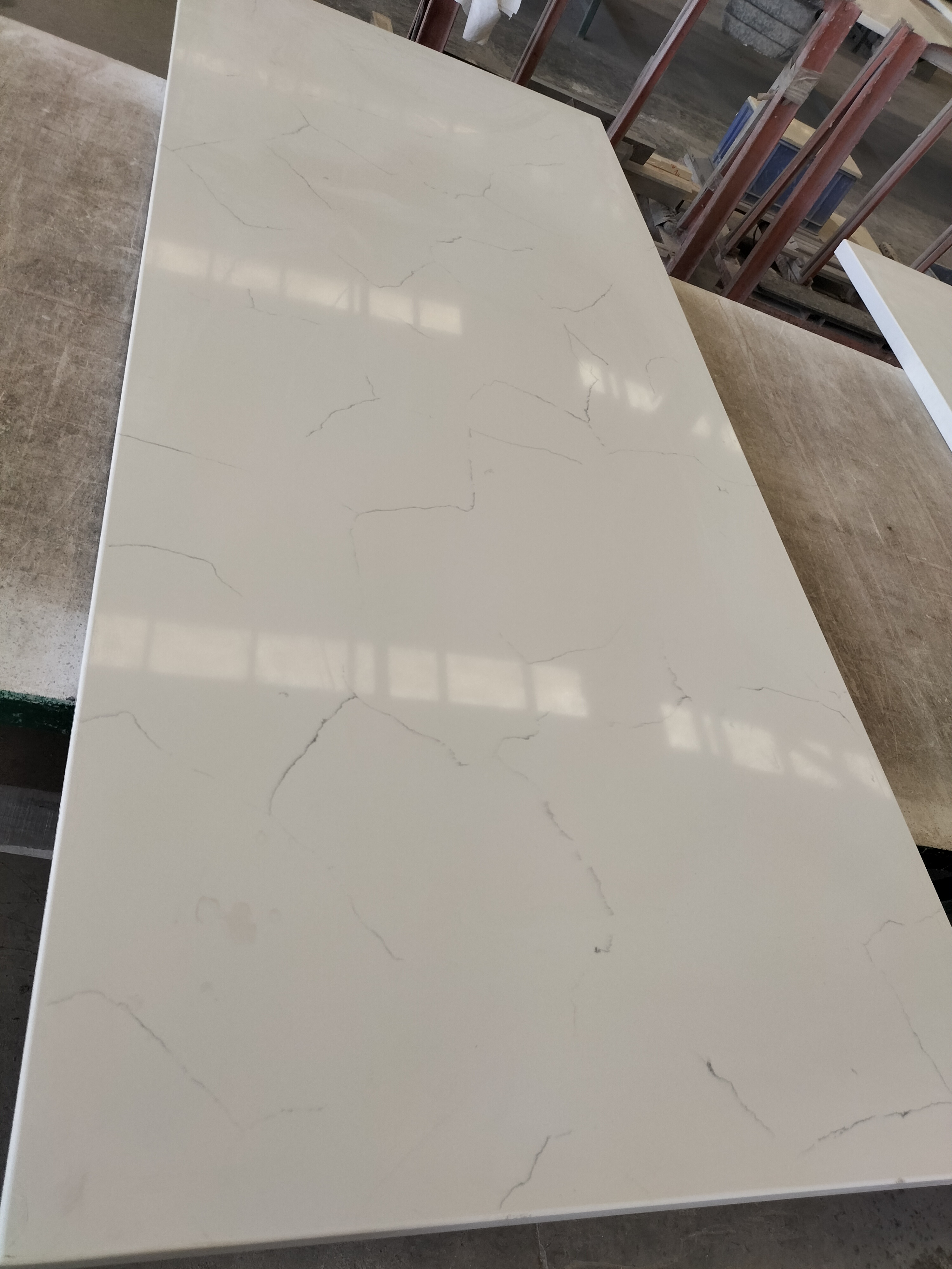 Classical Carrara Quartz with Super White Base