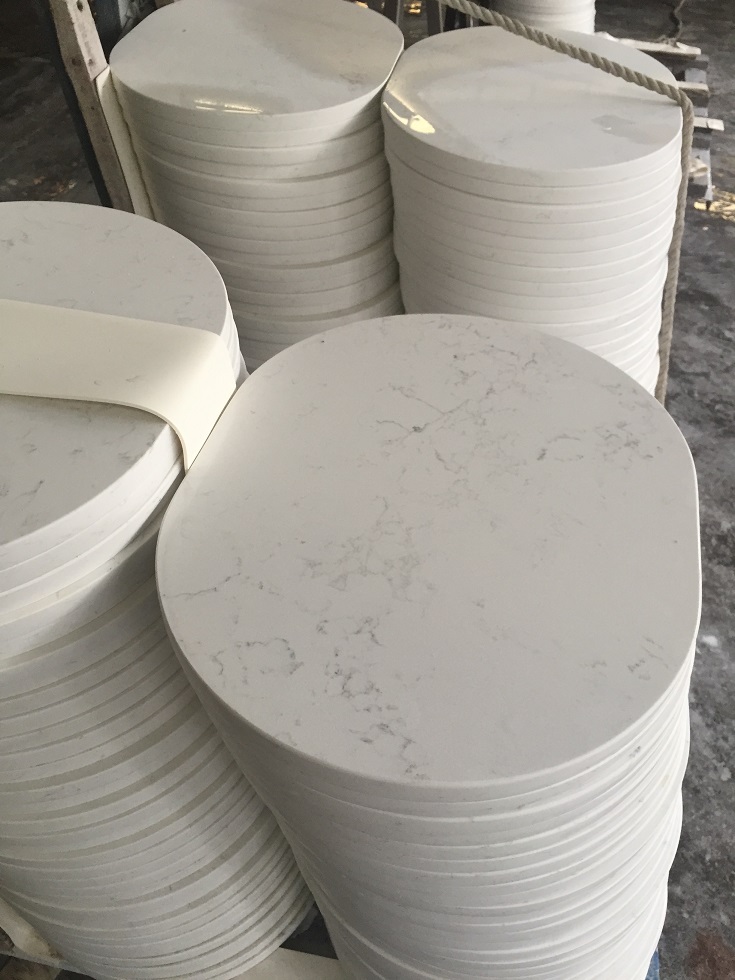 Carrara White Quartz Table Top