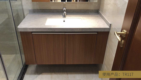 Light Grey Engineered Stone Vanity Top