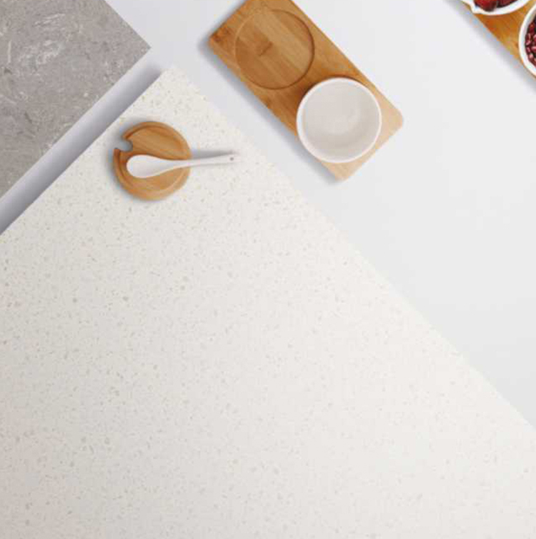 Küchenarbeitsplatte aus weißem Quarz