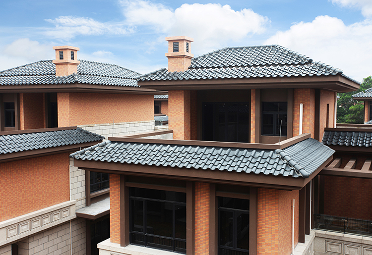 Glazed Blue Spanish Roof Tiles