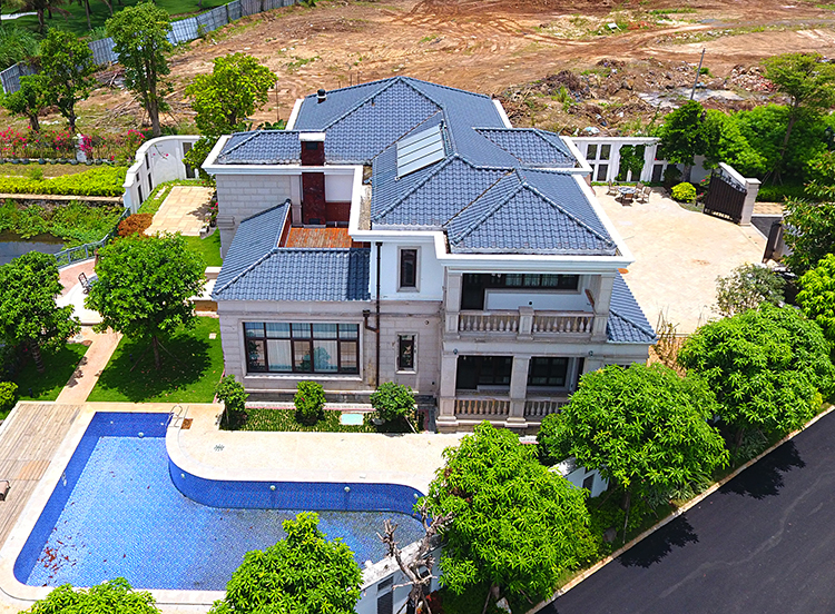 Glazed Multiple Color Clay Roofing Tiles