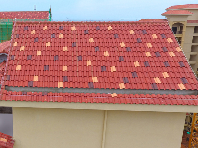 Apricot Yellow Roman Roof Tiles Matt Finish