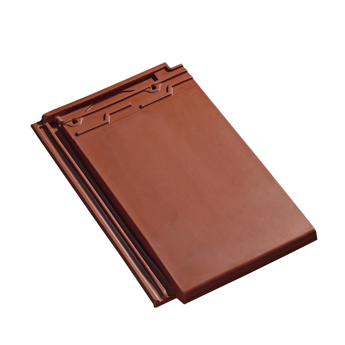 Full Body Red Flat Clay Roof Tile