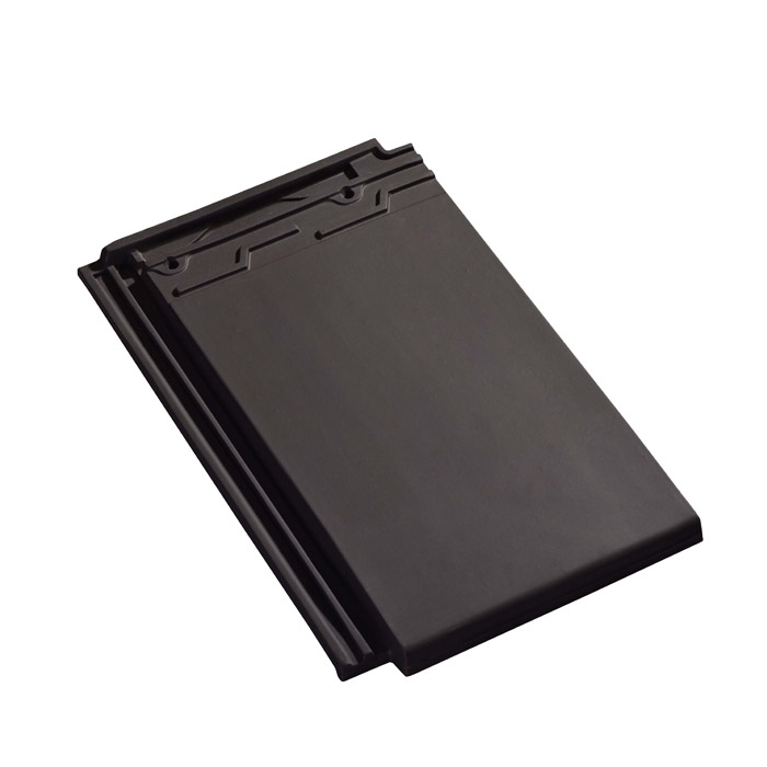 Dark Black Flat Terracotta Roof Tiles