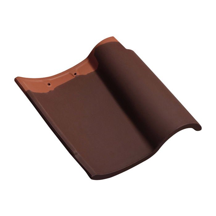 Dark Coffee Spanish Roof Tiles Matt Finish