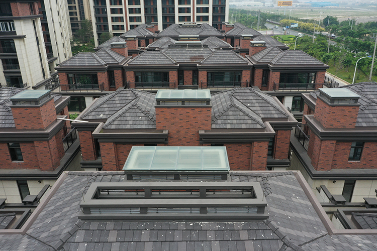 Flat Roof Tiles Dark Grey