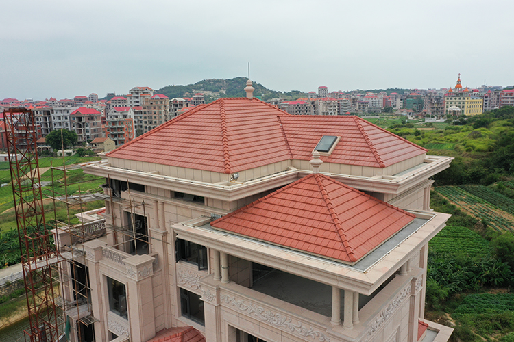 Full Body Red Flat Clay Roof Tile