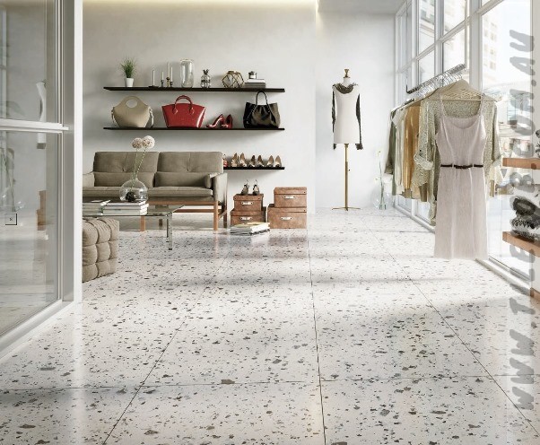 Terrazzo stone floors