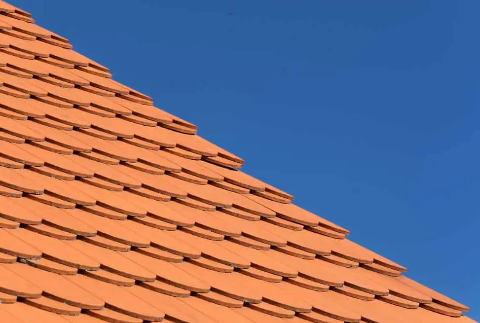 flat clay roof tile