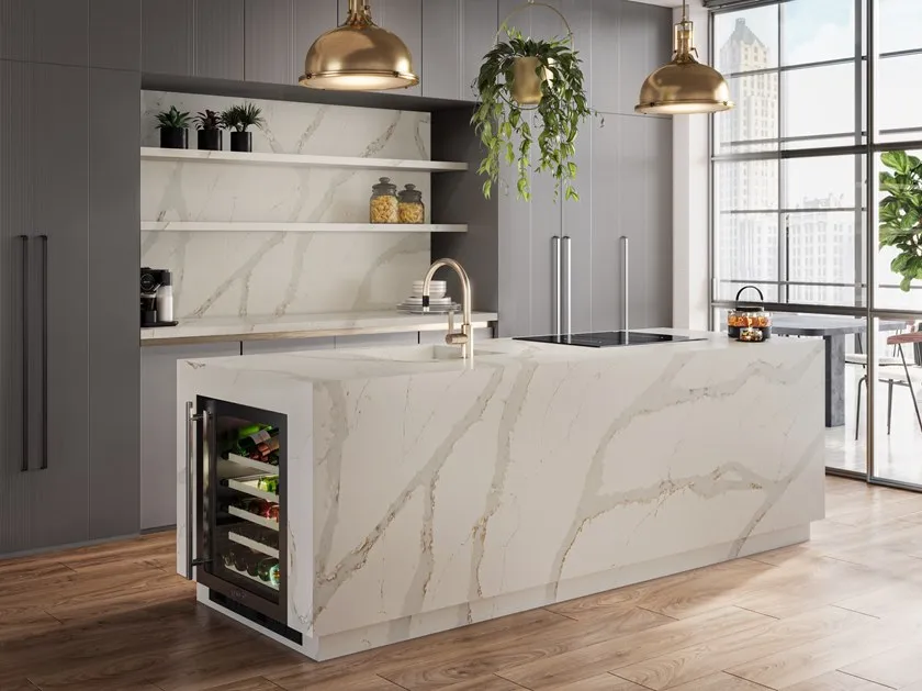 What is the difference between Calacatta quartz stone and Engineered stone?