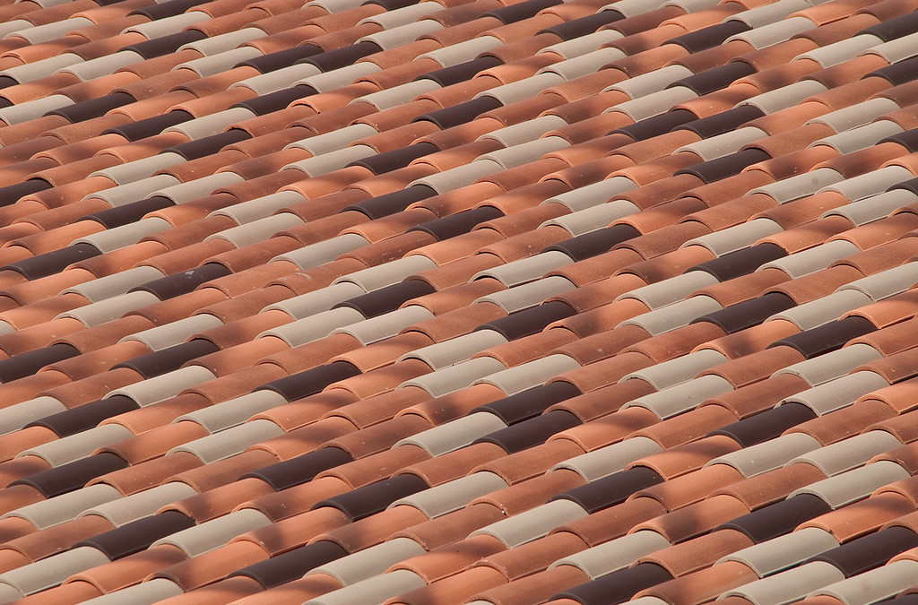Roman clay roof tiles