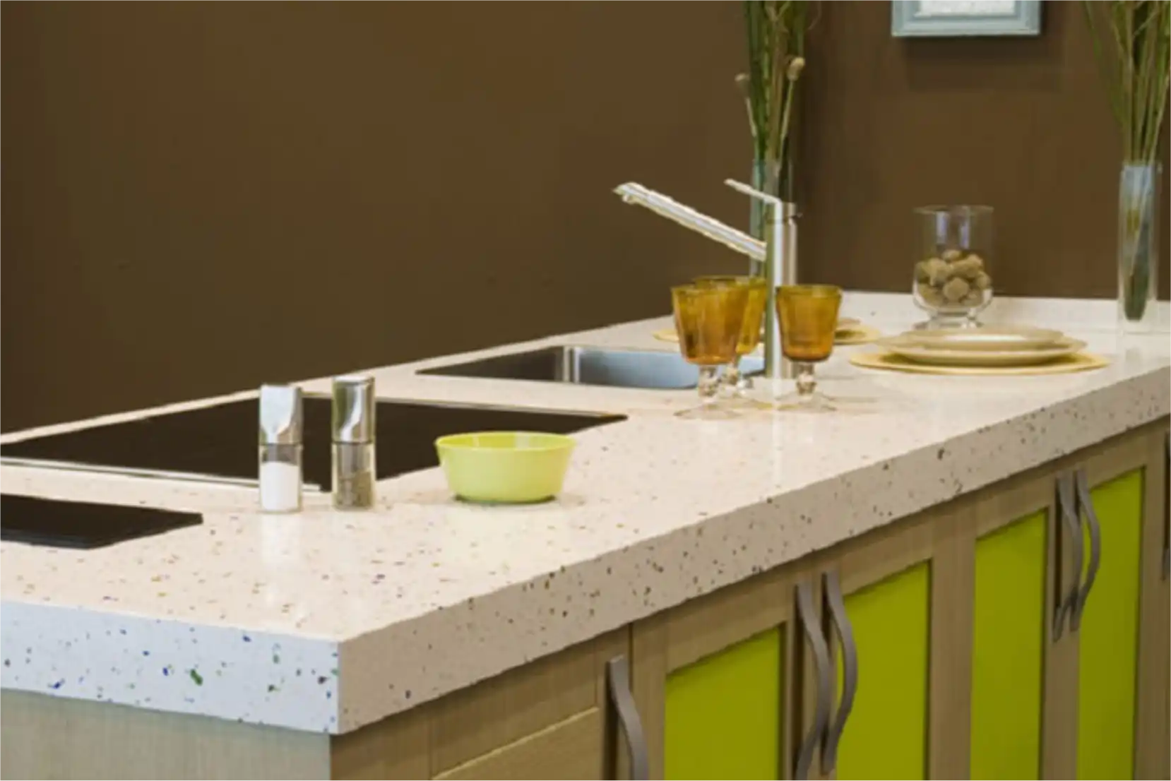 terrazzo stone countertop