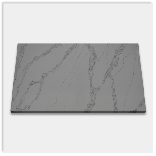 Is the texture of the Calacatta quartz slab the same?