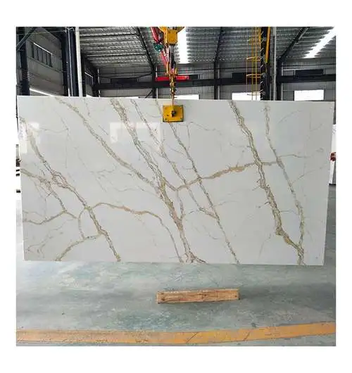 Is Calacatta quartz stone slab suitable for outdoor carving?