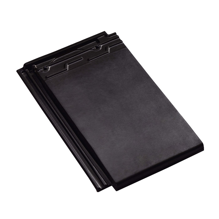 Which roof design is flat clay roof tile suitable for?