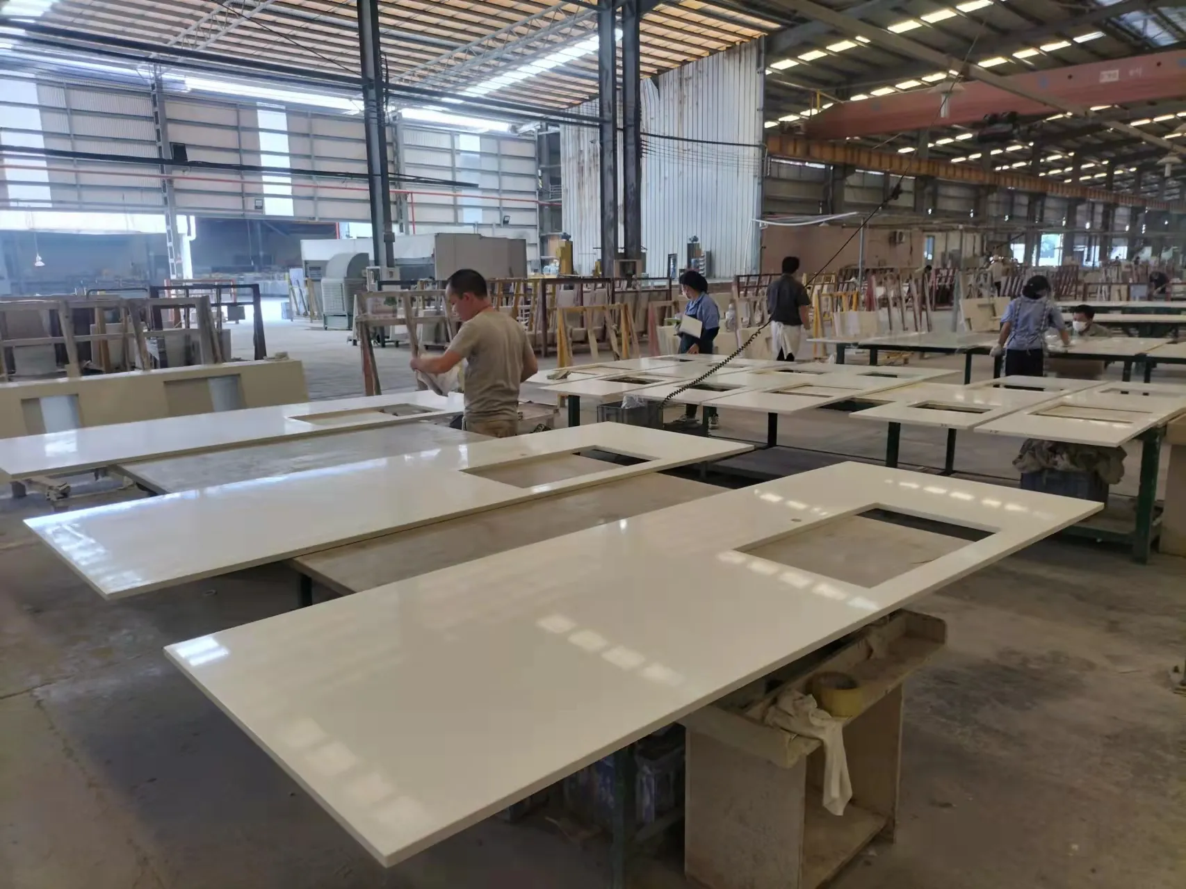 manufacture of quartz countertops