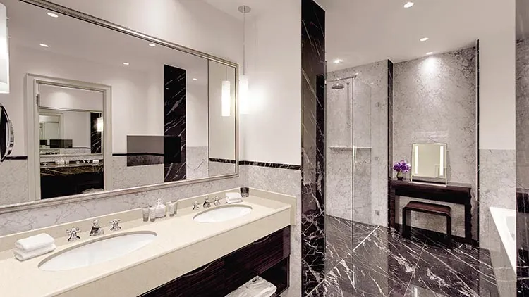 Gray marble countertops