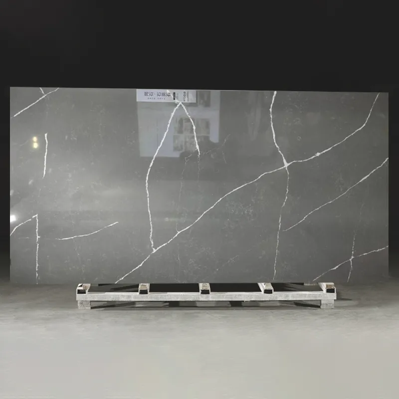 Brown quartz countertop