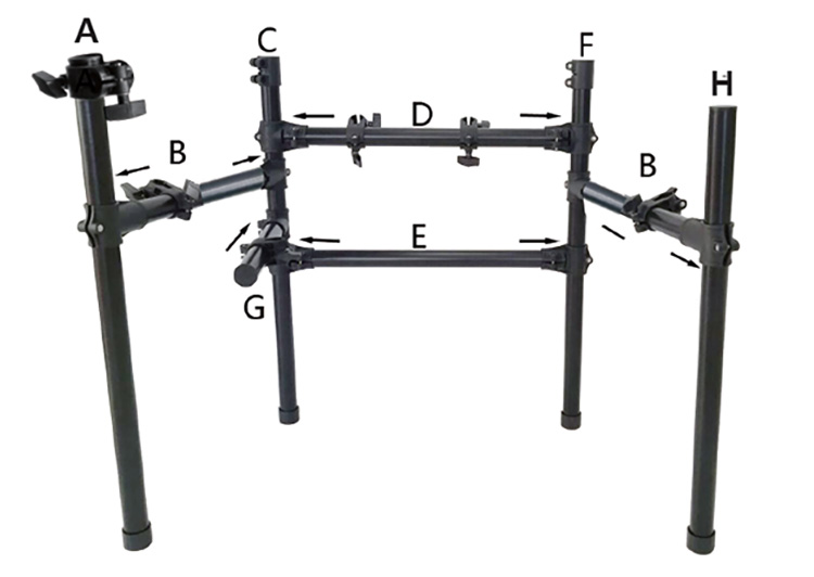 Electronic Drum with Double Kick