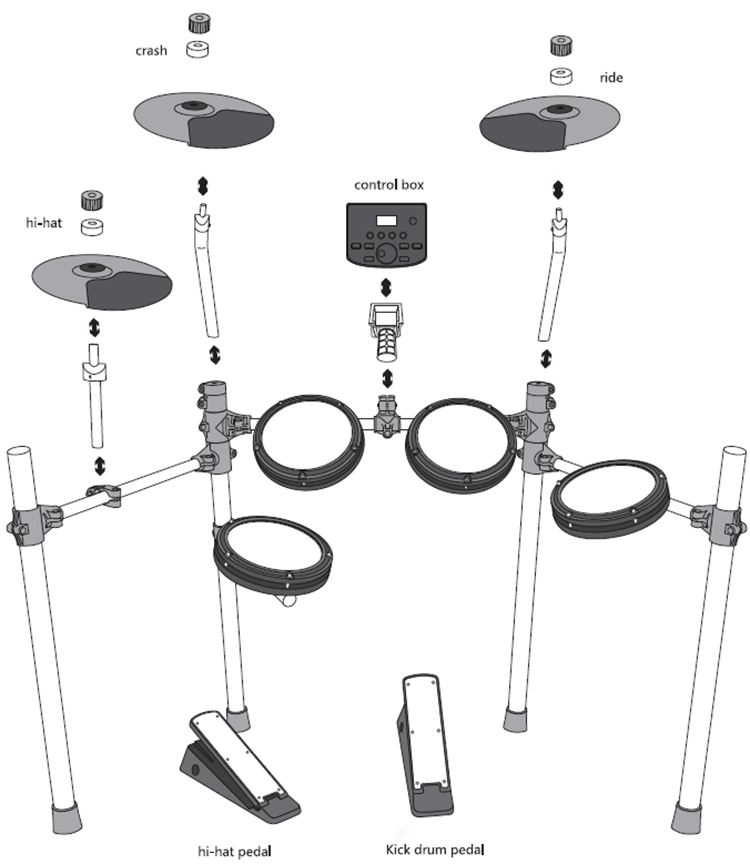 Electronic Drum Mesh Head Electric Drum Kit