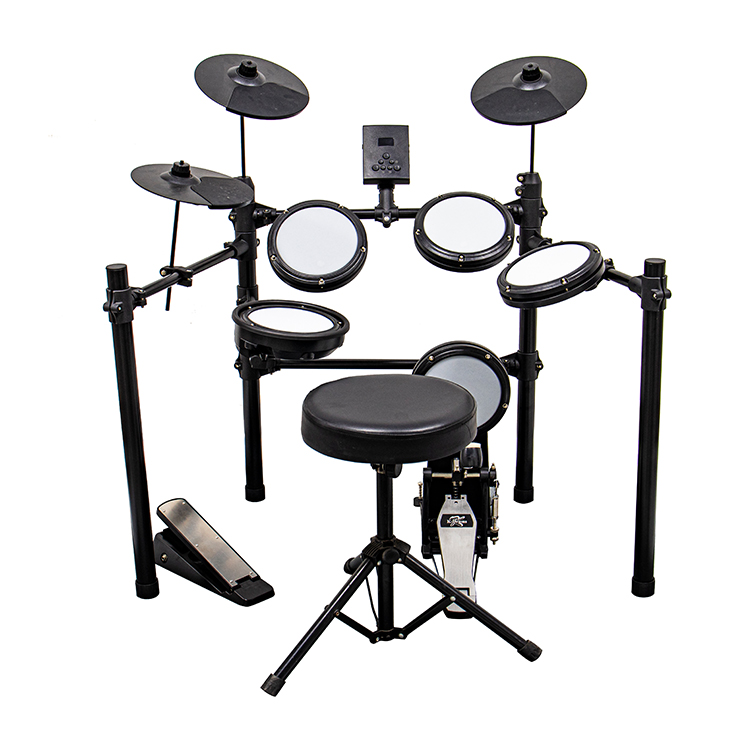 Professional Electronic Drum Rack With 5 Drums 3 Cymbals
