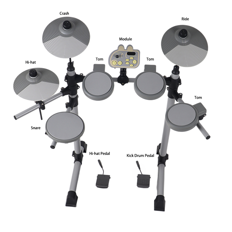 Foldable Electronic Drum Set for The Beginners
