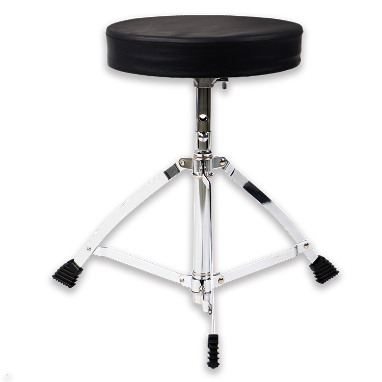 Stainless Steel Height Adjustable Round Drum Stool Chair