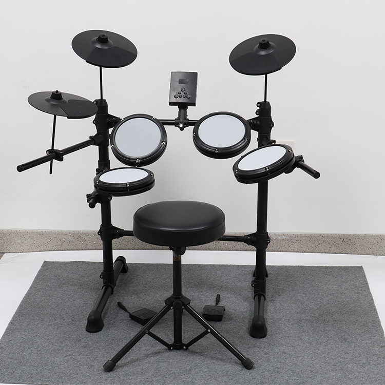 thumbnail image 2 of Drum Mat Soundproof Carpet – Non-Slip, Thick Flannel, For Electronic Kits, Bass Drums, Practice 2 of 9