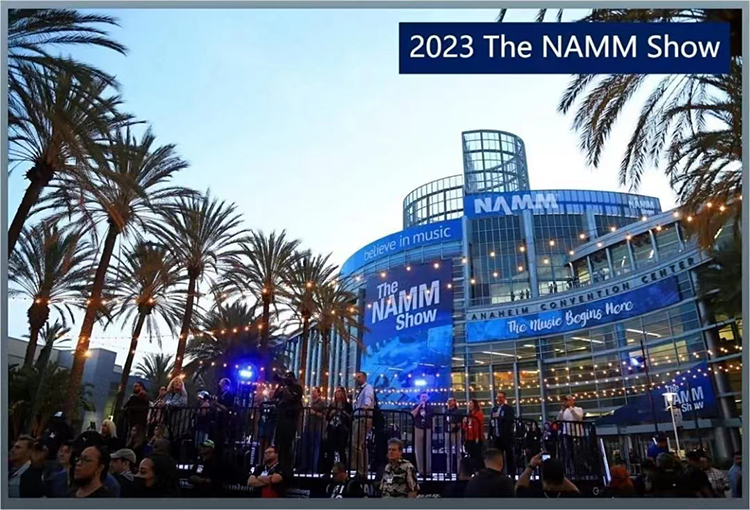 MOINNG Electronic Drum Set in NAMM Show 2023 in America