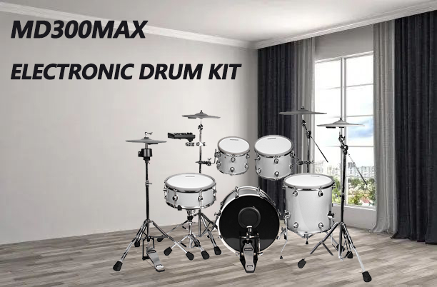 electronic drum with 5 drums and 4 cymbals