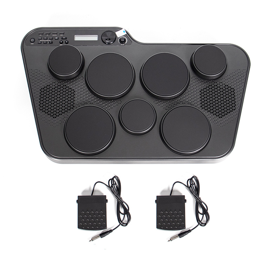 MOYIN MP300 Portable Electronic Drums Kit with Stands Support Outdoor Playing