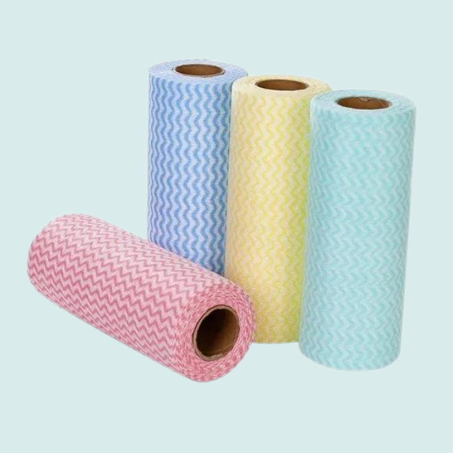 Cellulosa Polyester Nonwoven engångsrengöringsduk