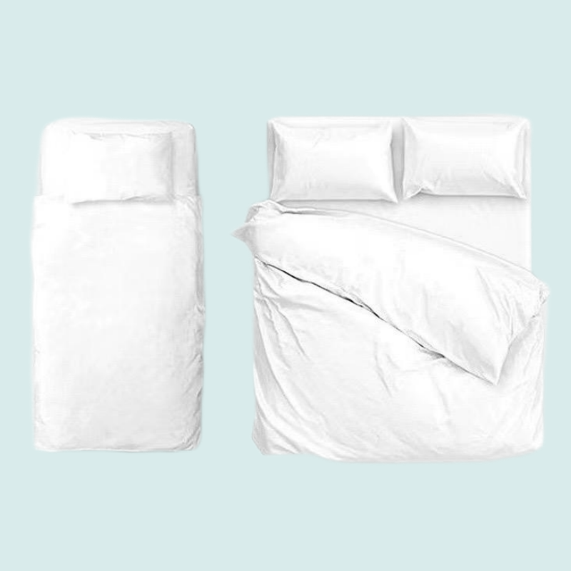 Conjunto de cama descartável (4 peças para viagem)