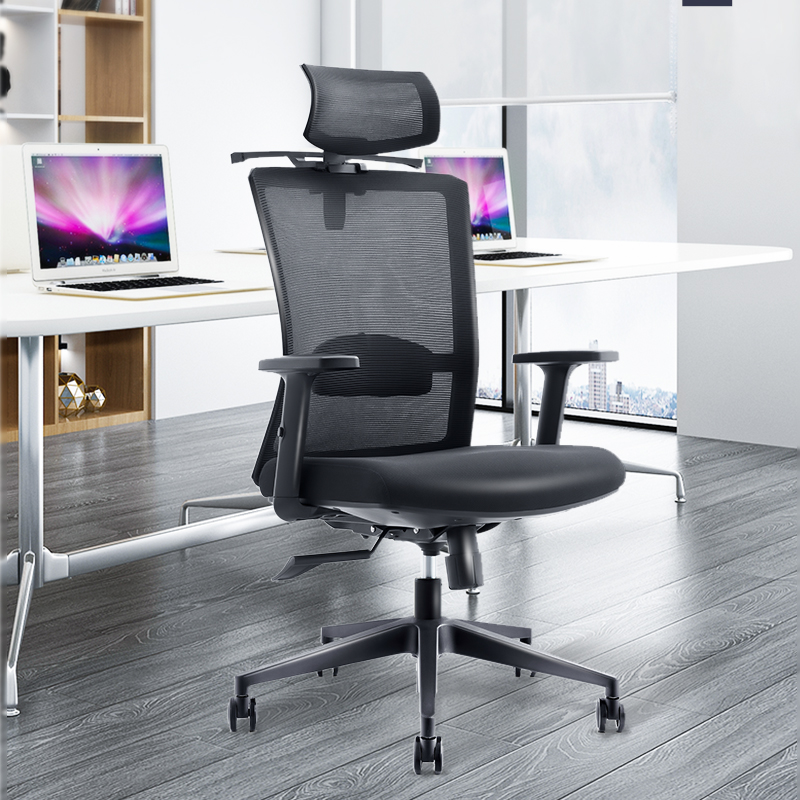 Chaise de bureau en tissu de mobilier de bureau chaise de direction ergonomique en maille pivotante