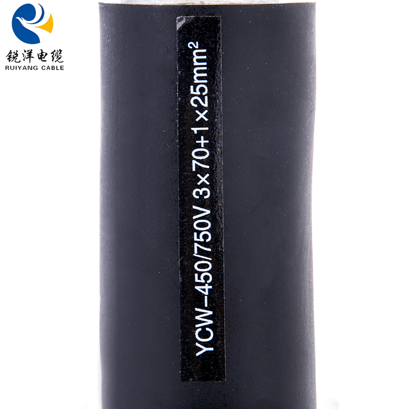 Câble gainé de caoutchouc YCW