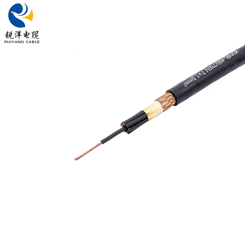 كابل تحكم كيه في في بي-مُغطى بطبقة من أسلاك النحاس ومُضفر ومُغطى بـ بولي فينيل كلوريد ومُغطى بـ بولي فينيل كلوريد ومُغطى بـ بولي فينيل كلوريد