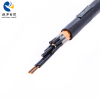 كابل تحكم كيه في في بي 2-موصل نحاسي معزول ومغلف بمادة بولي فينيل كلوريد مع شريط فولاذي