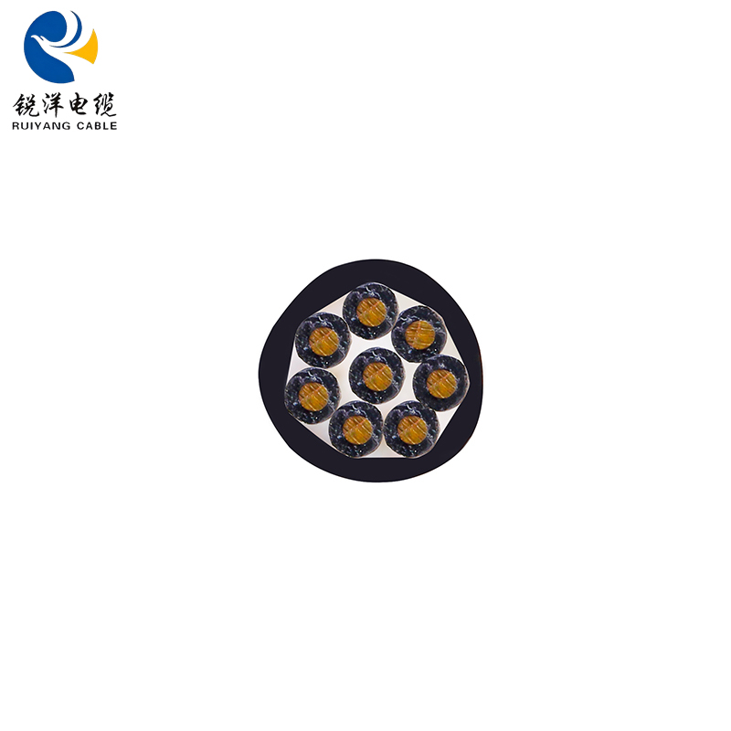 كابل تحكم كيه في في بي 2-موصل نحاسي معزول ومغلف بمادة بولي فينيل كلوريد مع شريط فولاذي