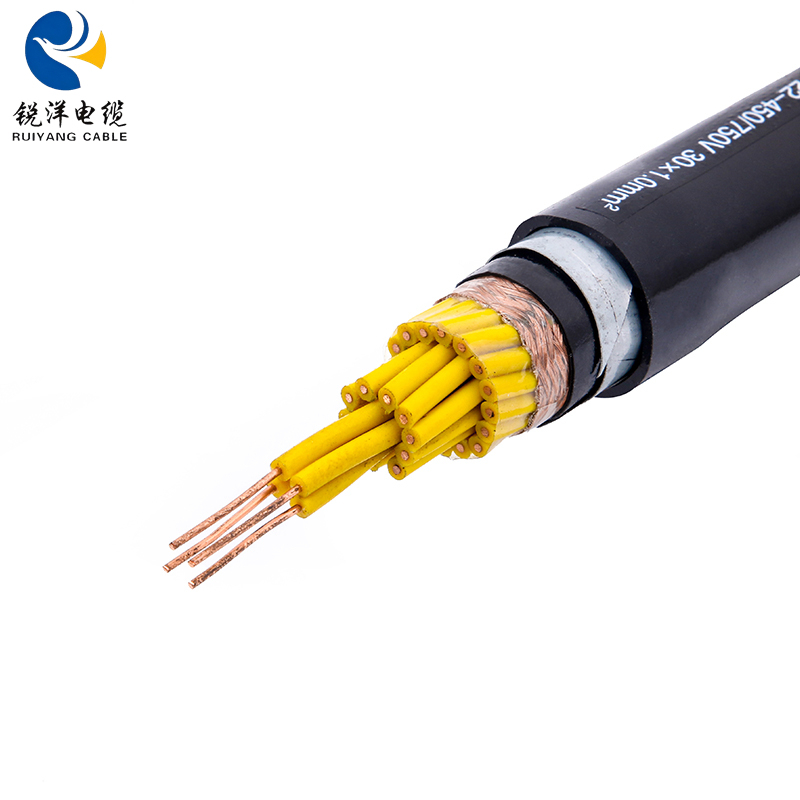 Cavo di controllo rivestito in PVC con armatura in nastro d'acciaio schermato a treccia KVVP22