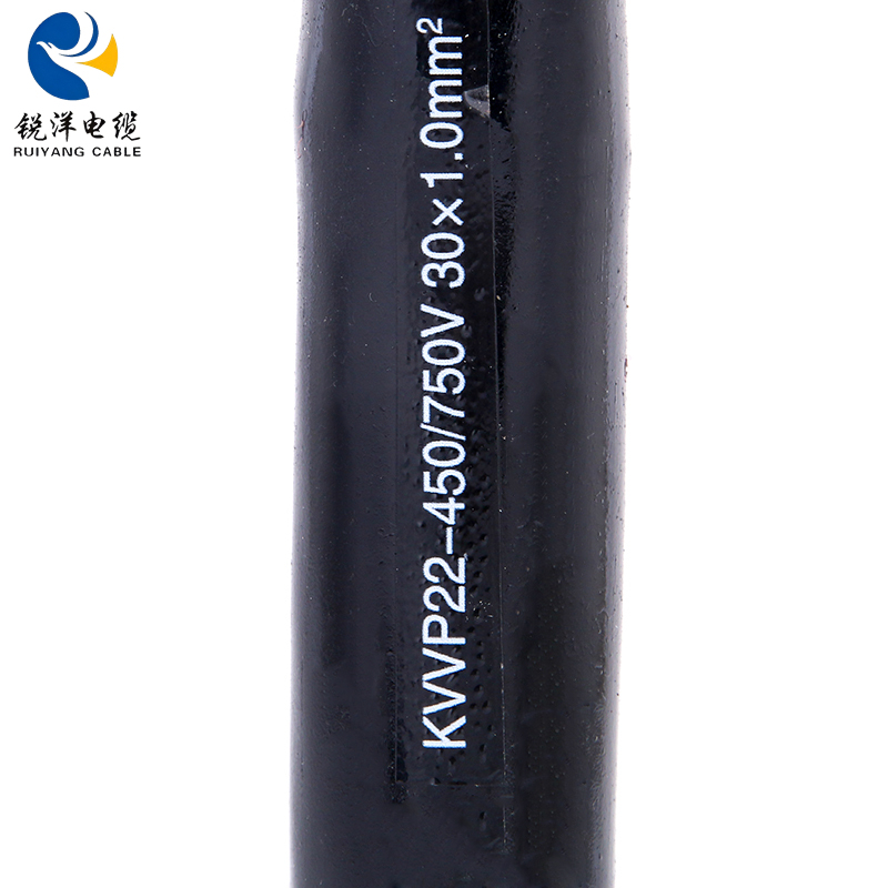 Cavo di controllo rivestito in PVC con armatura in nastro d'acciaio schermato a treccia KVVP22