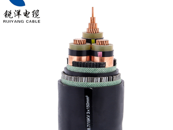 Силовой кабель среднего напряжения ЮВА с медной изоляцией из сшитого полиэтилена