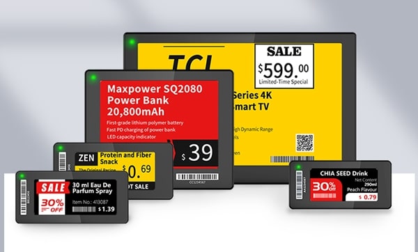 4 color digital price tags