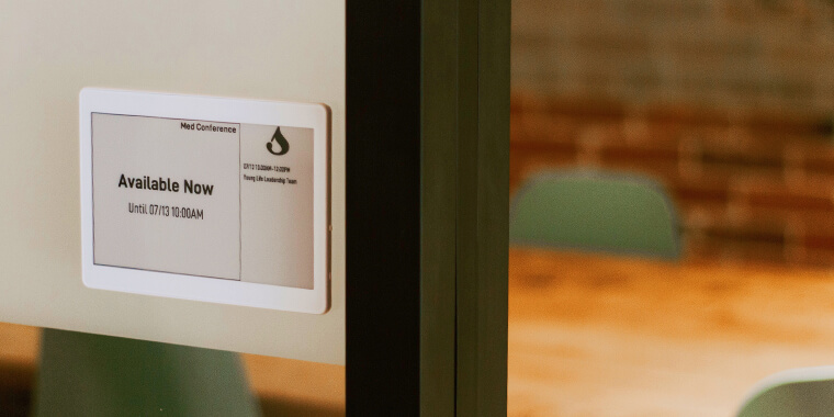 epaper meeting room sign
